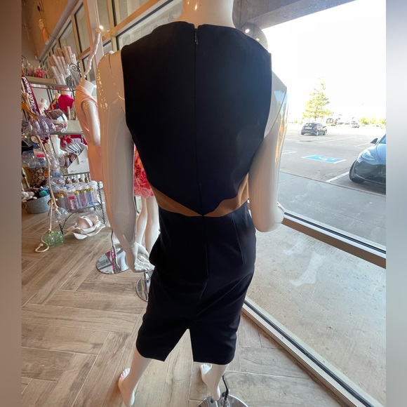 Diane Von Furstenberg Colorblock Midi Dress Sleeveless Navy size 6 - Picture 3 of 5